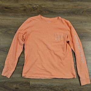 Vineyard Vines Coral Long Sleeve Tee